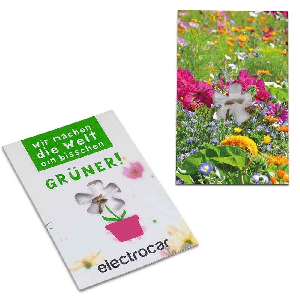 Samen-Karte-Mini Blume - Ostern - Sommerblumenmischung