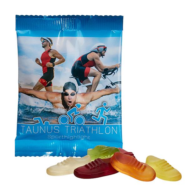 Vegane Jogger-Fruchtgummis im konventionellen T�tchen