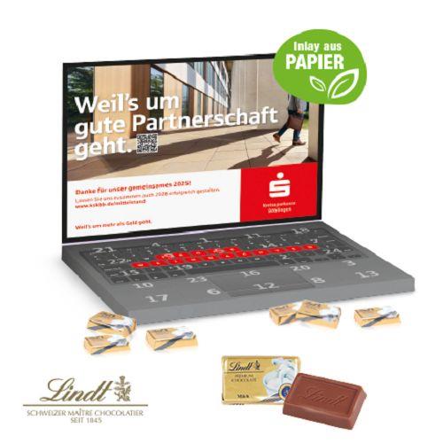 Adventskalender Laptop mit Lindt Schokolade Lindt