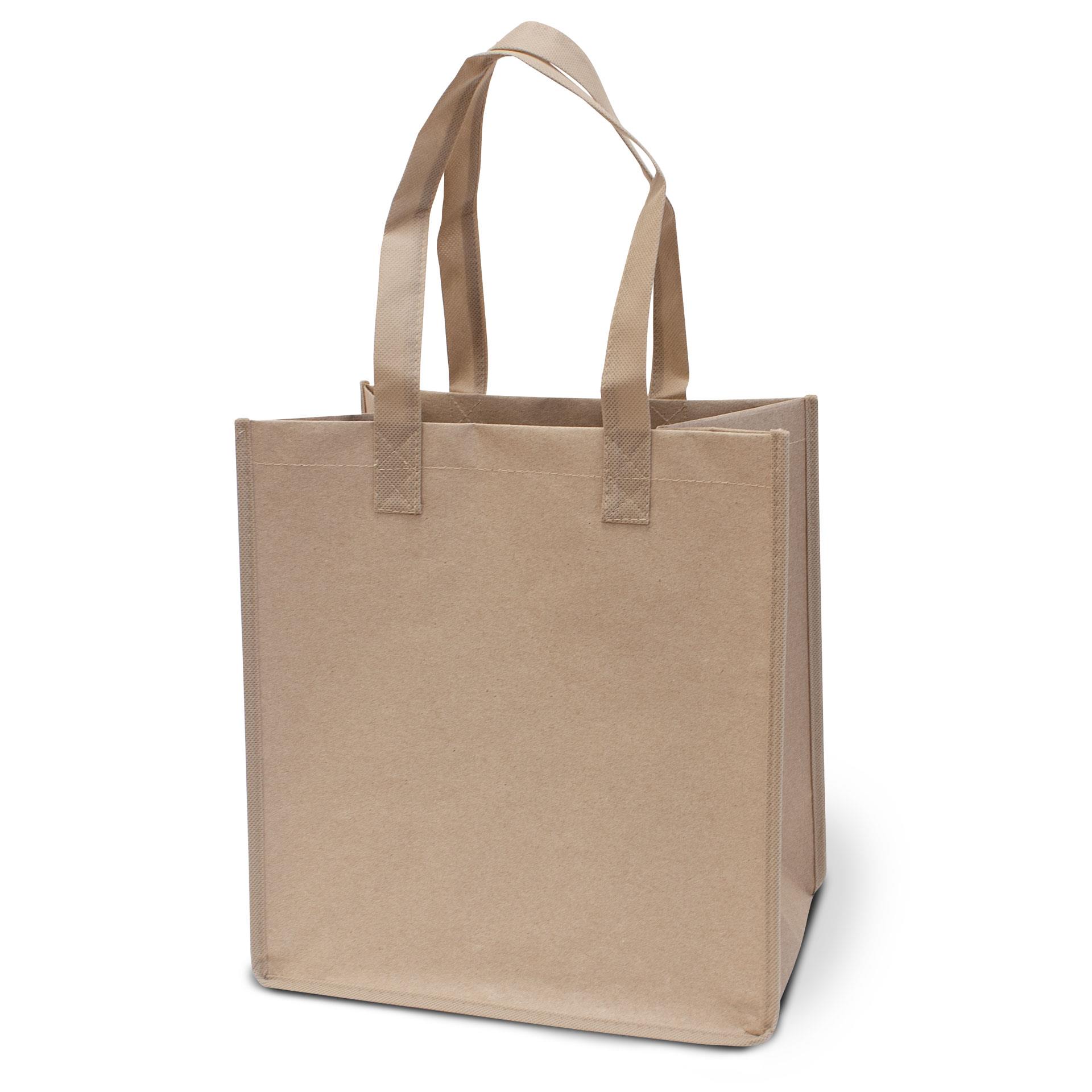 HELSINKI � Tragetasche aus Kraftpapier und PP-Non