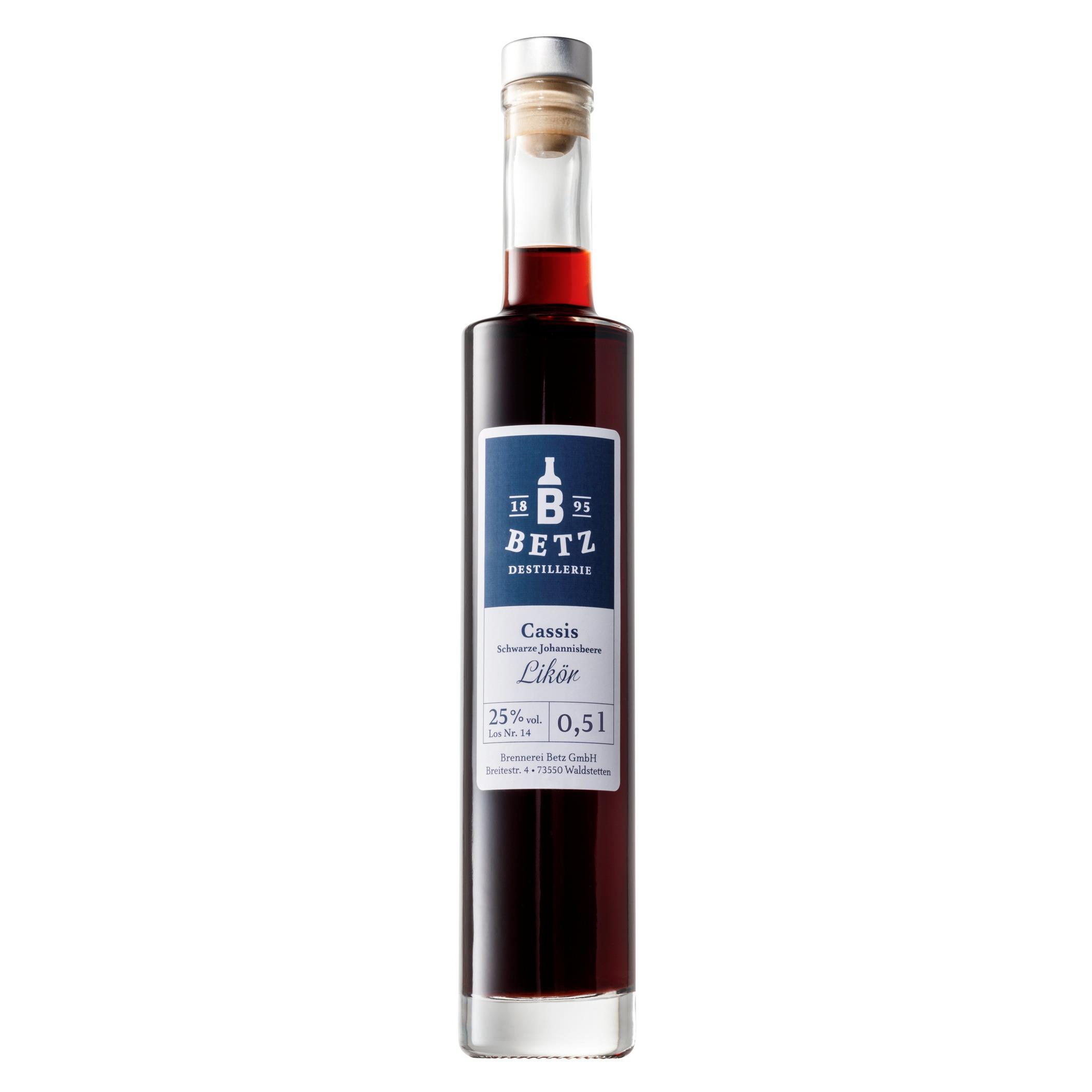 Cassis-Lik�r 0,5 l in Flasche Atlantis, 25 % vol.
